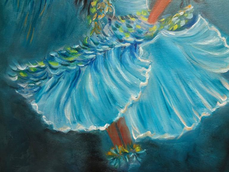 Original Art Deco People Painting by Jenny Jonah