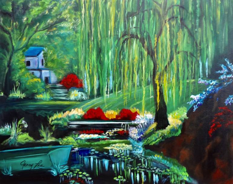 Original Impressionism Landscape Painting by Jenny Jonah