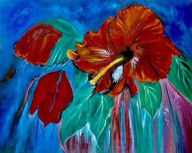 Original Abstract Expressionism Floral Paintings by Jenny Jonah