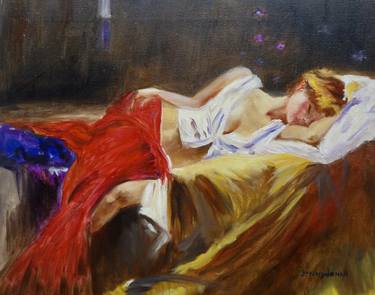 Original Impressionism Erotic Paintings by Jenny Jonah