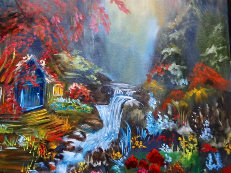 Original Abstract Expressionism Abstract Painting by Jenny Jonah