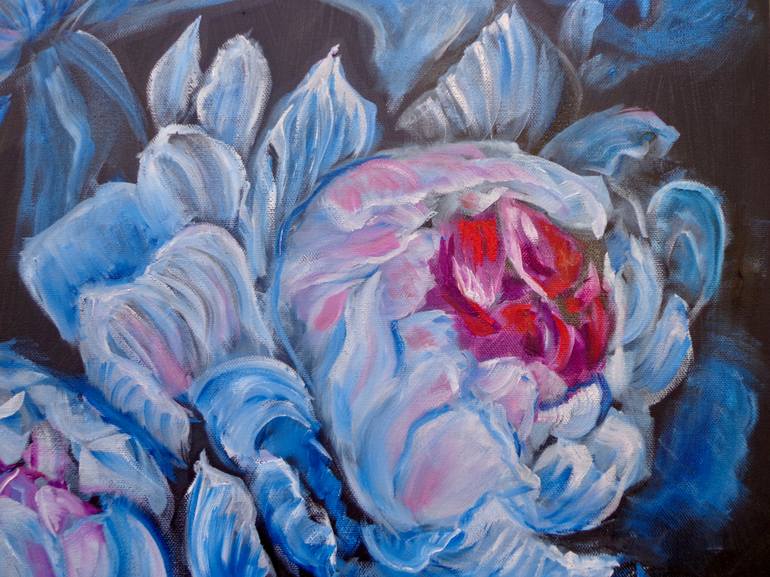 Original Contemporary Floral Painting by Jenny Jonah