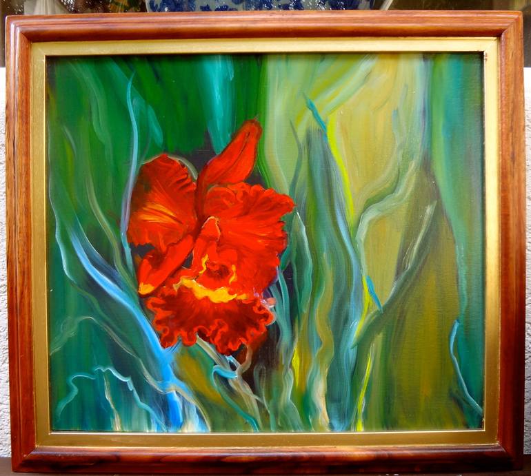 Original Abstract Expressionism Botanic Painting by Jenny Jonah