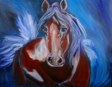 Print of Abstract Expressionism Horse Paintings by Jenny Jonah