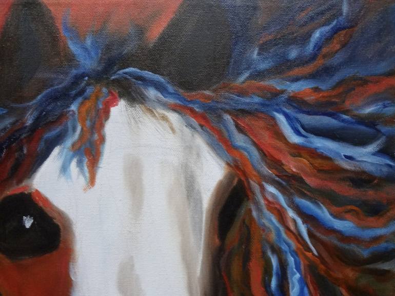 Original Abstract Expressionism Horse Painting by Jenny Jonah