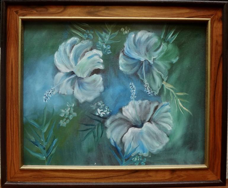 Original Art Deco Botanic Painting by Jenny Jonah