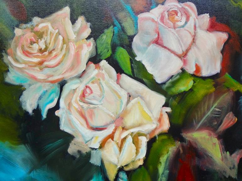 Original Art Deco Botanic Painting by Jenny Jonah