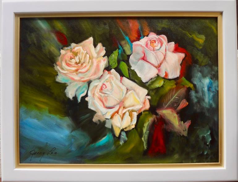 Original Art Deco Botanic Painting by Jenny Jonah