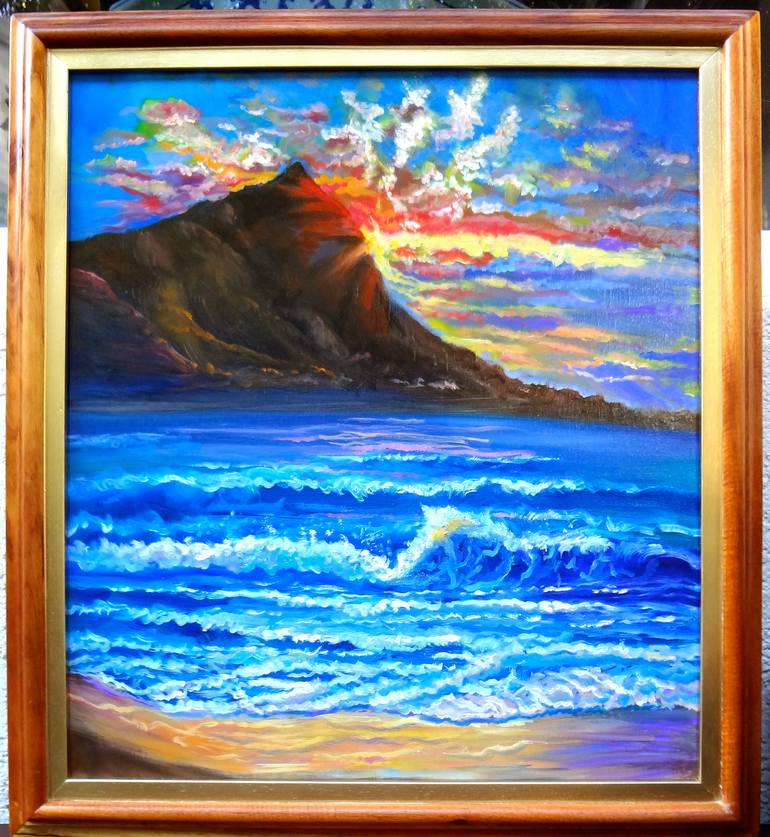 Original Conceptual Seascape Painting by Jenny Jonah