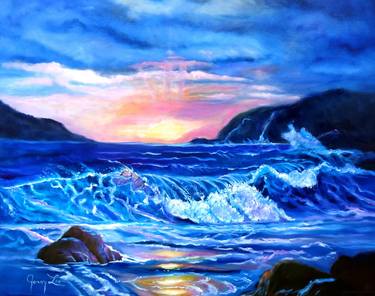 Print of Seascape Paintings by Jenny Jonah