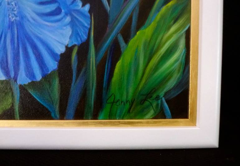 Original Art Deco Floral Painting by Jenny Jonah