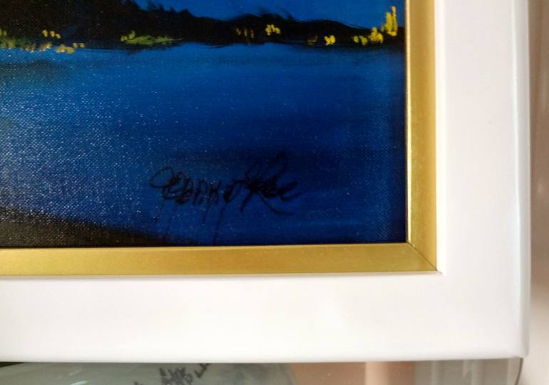 Original Art Deco Beach Painting by Jenny Jonah