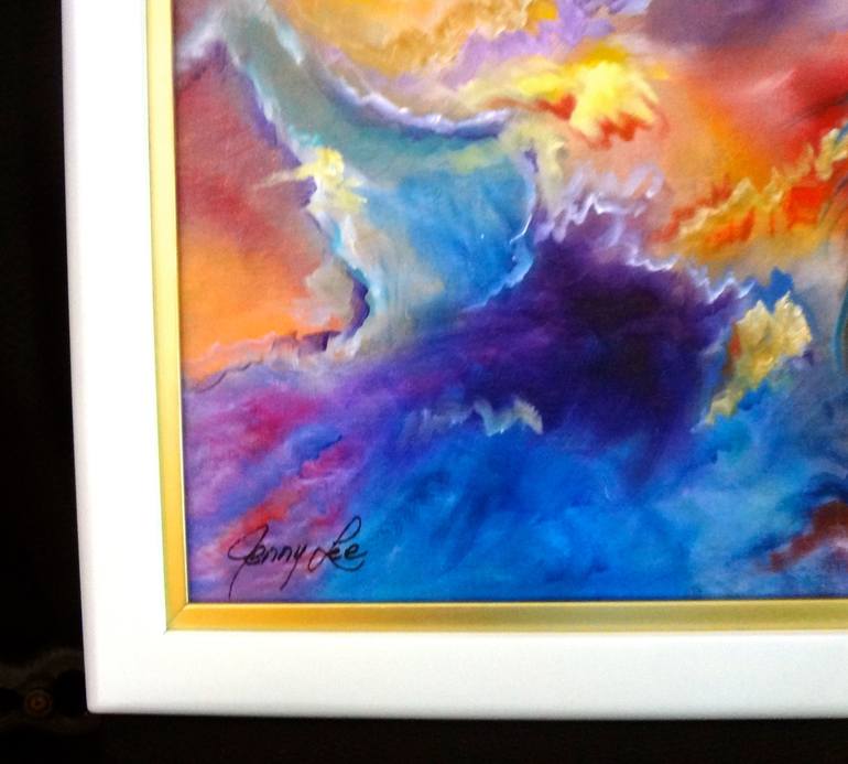 Original Fine Art Abstract Painting by Jenny Jonah