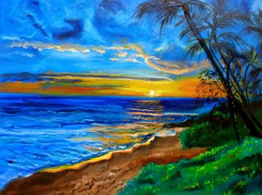 Print of Expressionism Seascape Paintings by Jenny Jonah