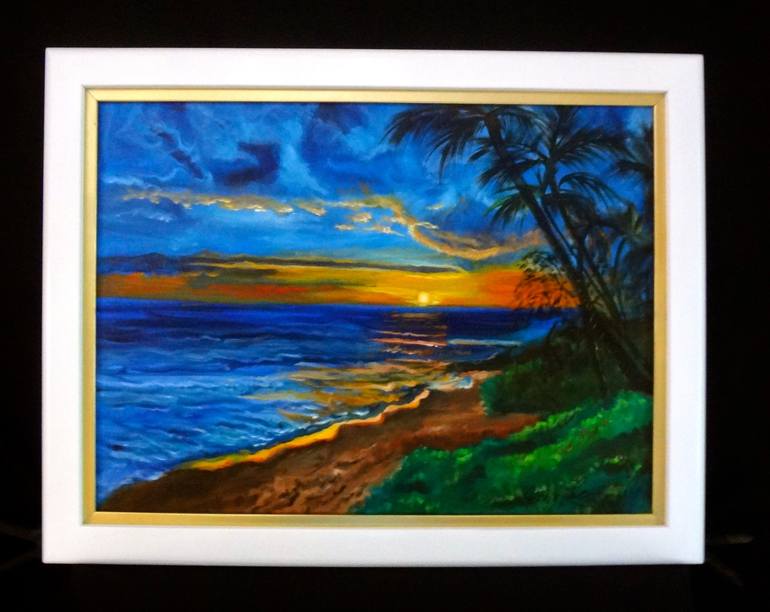 Original Expressionism Seascape Painting by Jenny Jonah