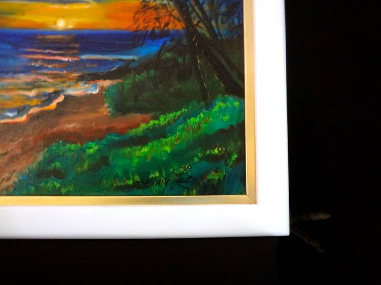 Original Expressionism Seascape Painting by Jenny Jonah
