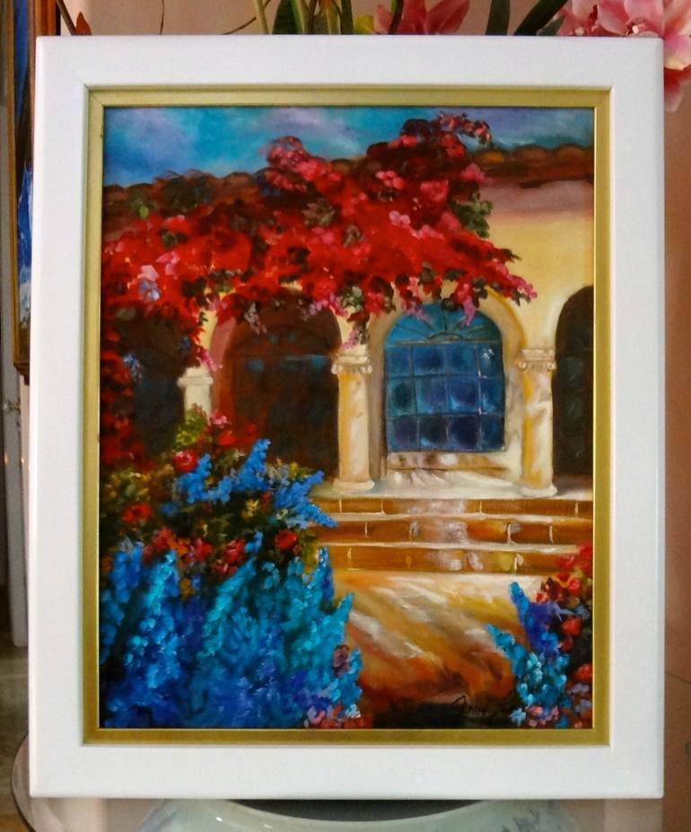 Original Abstract Expressionism Architecture Painting by Jenny Jonah