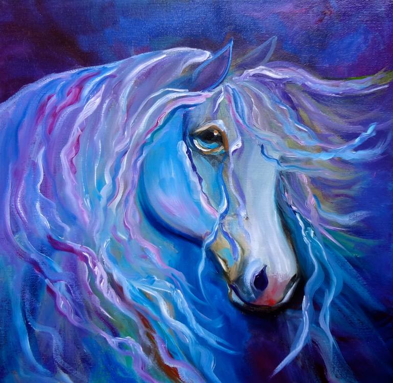 Velvet Horse Painting by Jenny Jonah | Saatchi Art