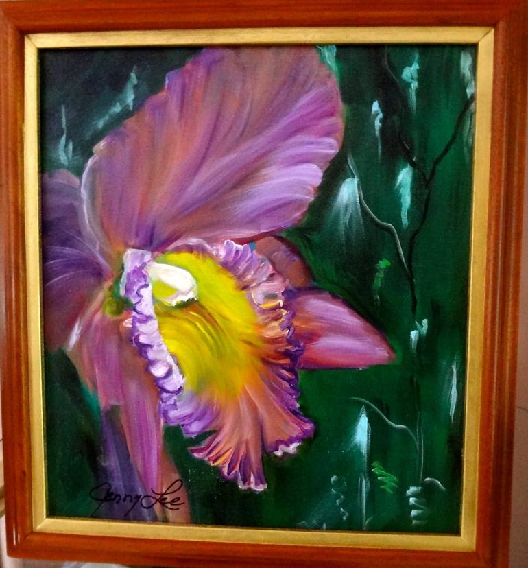 Original Art Deco Botanic Painting by Jenny Jonah