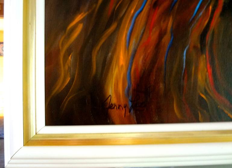 Original Art Deco Abstract Painting by Jenny Jonah