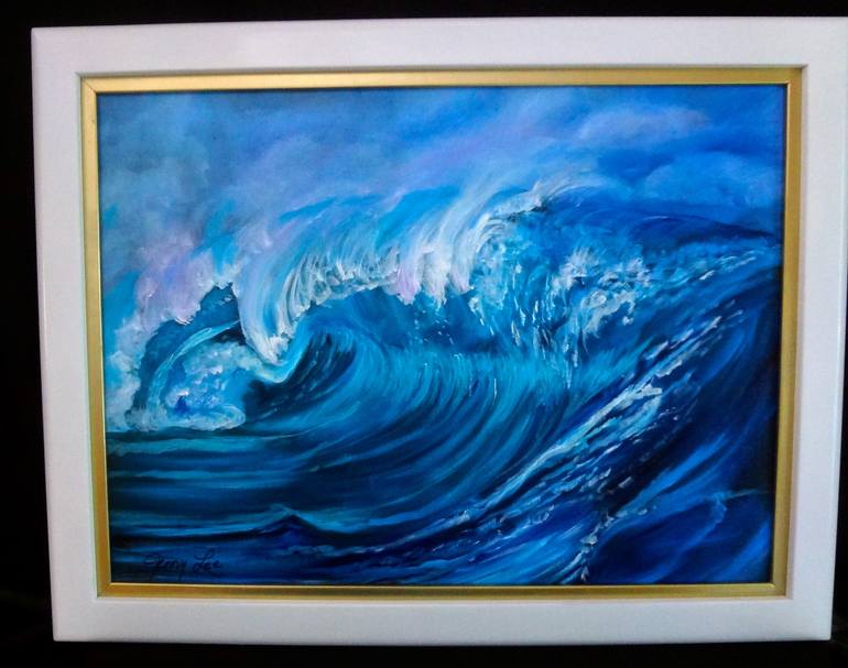 Original Fine Art Seascape Painting by Jenny Jonah