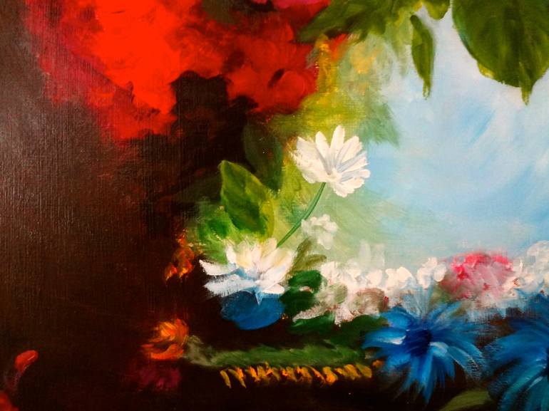 Original Floral Painting by Jenny Jonah