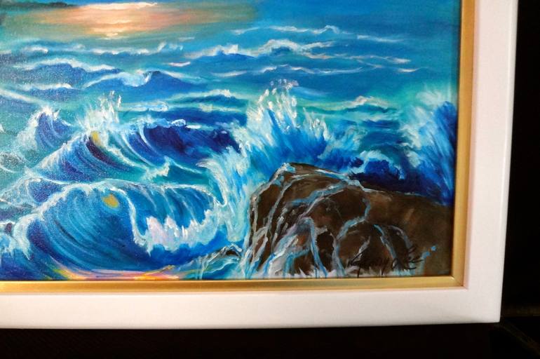 Original Fine Art Seascape Painting by Jenny Jonah