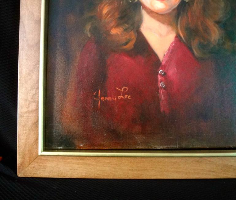 Original Art Deco Portrait Painting by Jenny Jonah