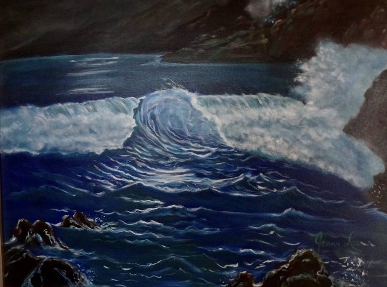 Original Fine Art Seascape Painting by Jenny Jonah