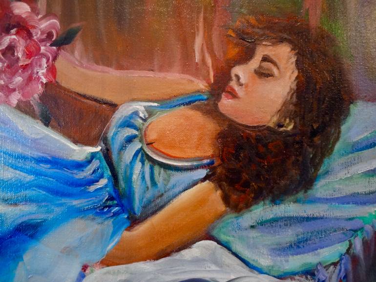 Original Abstract Expressionism People Painting by Jenny Jonah