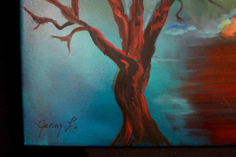 Original Abstract Expressionism Tree Painting by Jenny Jonah