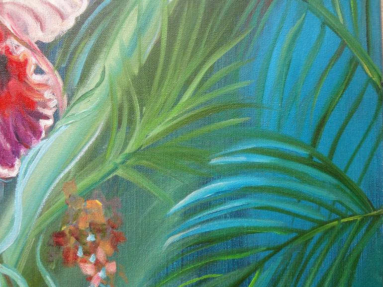 Original Art Deco Floral Painting by Jenny Jonah
