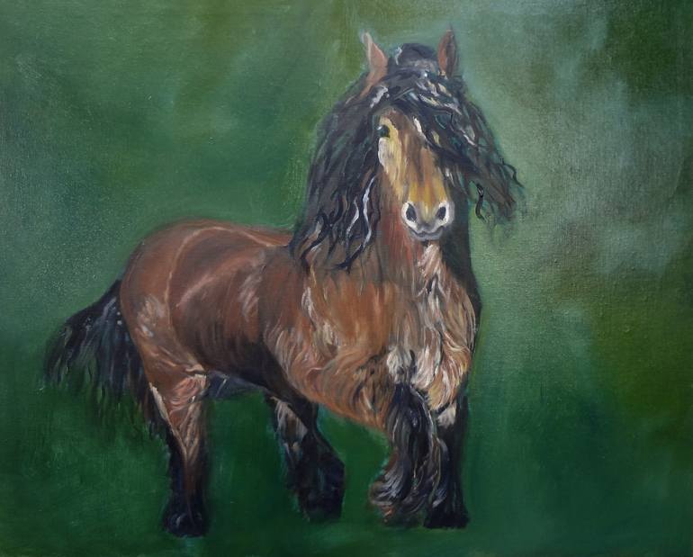 Original Abstract Expressionism Animal Painting by Jenny Jonah