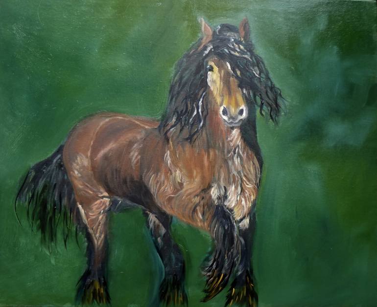 Original Abstract Expressionism Animal Painting by Jenny Jonah