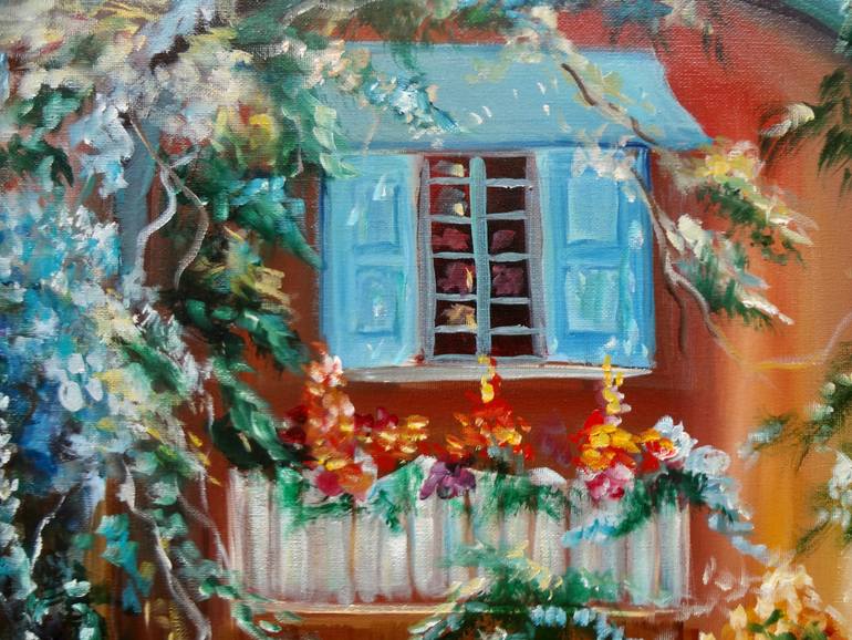 Original Abstract Expressionism Floral Painting by Jenny Jonah