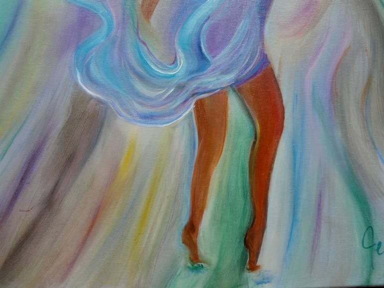 Original Art Deco Abstract Painting by Jenny Jonah