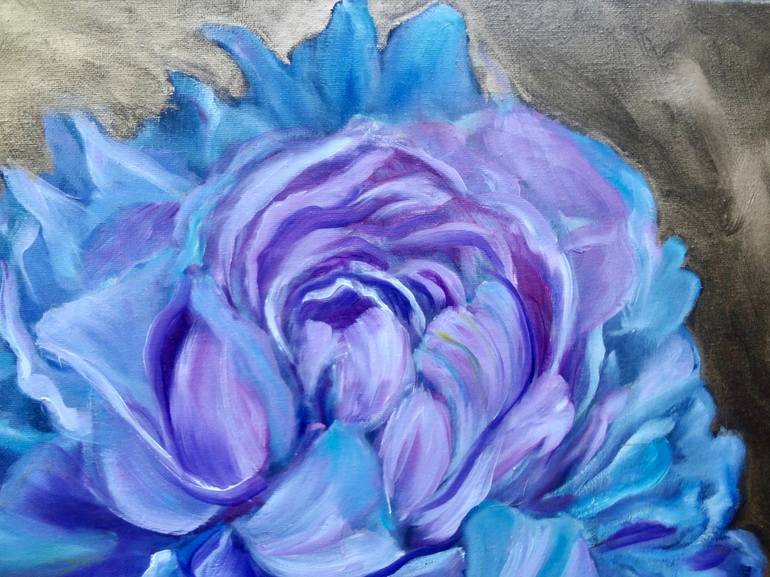 Original Abstract Expressionism Floral Painting by Jenny Jonah