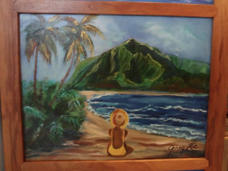 Original Fine Art Beach Painting by Jenny Jonah