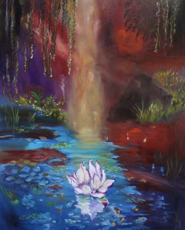Monet's Sunlit Pond thumb