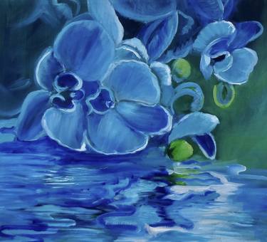 Blue Orchid Reflections thumb