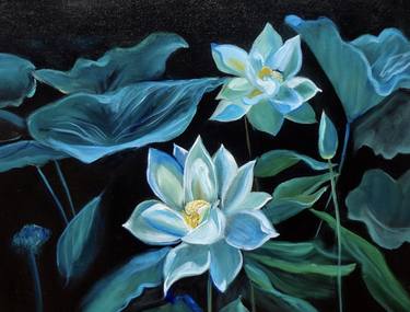 Print of Fine Art Floral Paintings by Jenny Jonah