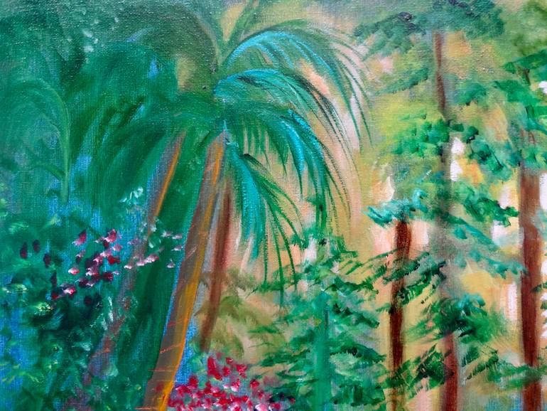 Original Art Deco Landscape Painting by Jenny Jonah