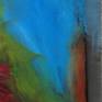 Detail of the 1-1/2 thick edge.  Gallery wrap ready to hang