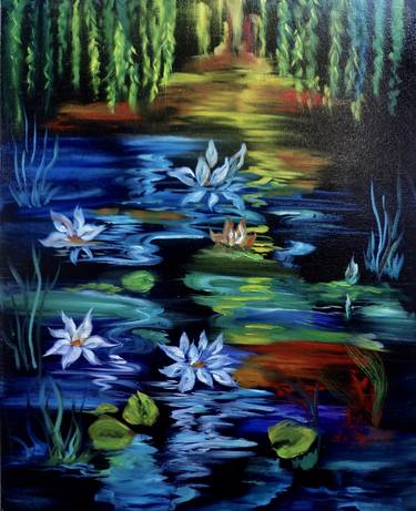 Lotus Blossom on Monet"s Pond thumb