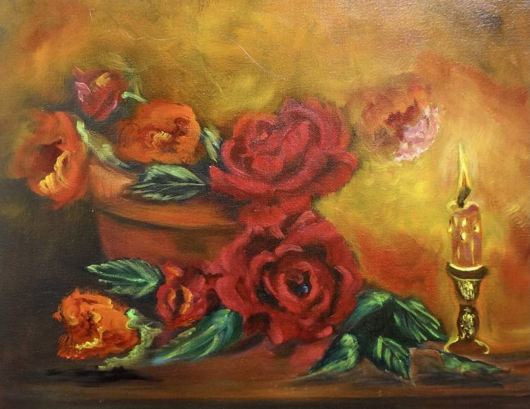 Original Surrealism Floral Paintings by Jenny Jonah