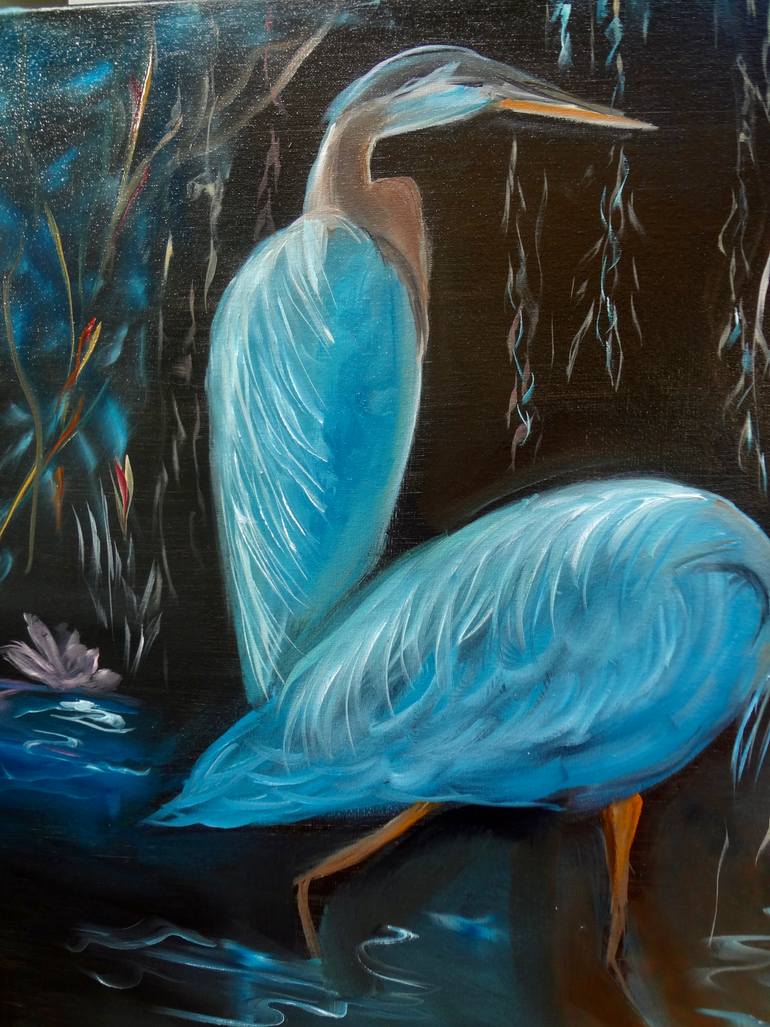 Original Art Deco Landscape Painting by Jenny Jonah