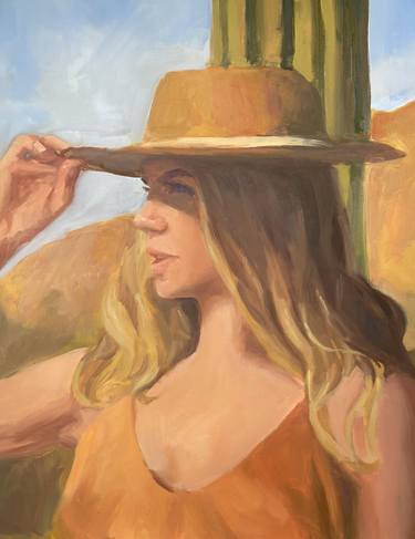 Original Figurative Women Painting by Leslie Singer