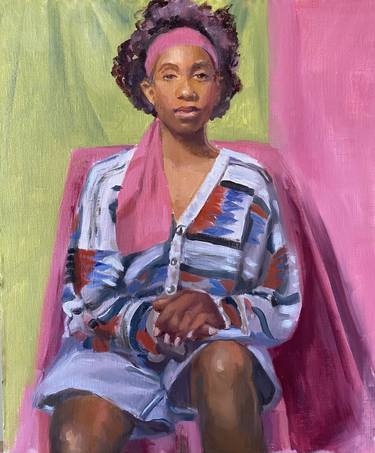 Original Figurative Women Painting by Leslie Singer