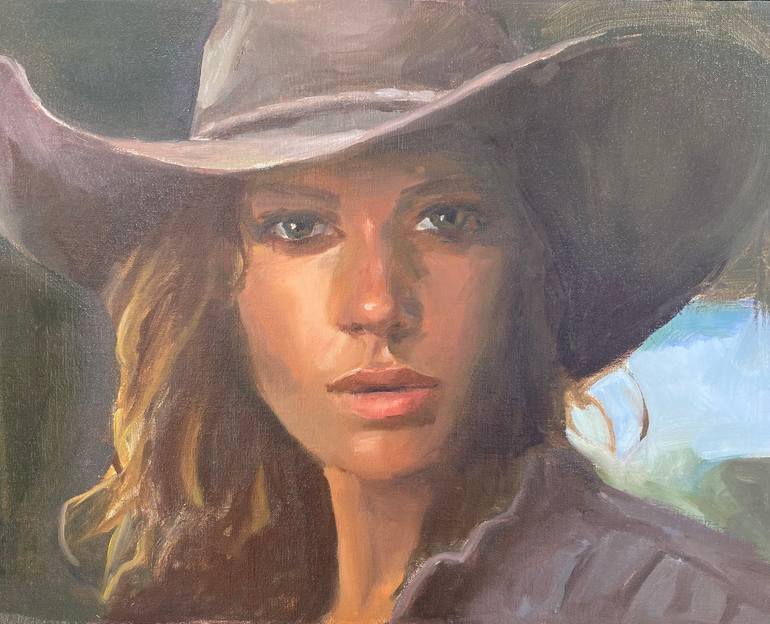 Tamara's Muse Painting by Leslie Singer | Saatchi Art