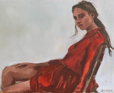 Original Figurative People Paintings by Leslie Singer